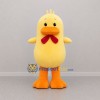 Custom Yellow and Orange Chicken Mascot Costume Adult Full Body Suit for Farm Events