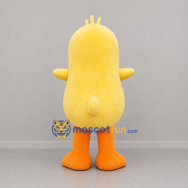 Custom Yellow and Orange Chicken Mascot Costume Adult Full Body Suit for Farm Events