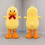 Custom Yellow and Orange Chicken Mascot Costume Adult Full Body Suit for Farm Events