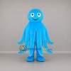 Custom Blue Octopus Mascot Costume Adult Full Body Suit for Ocean Events