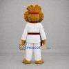 Custom Brown and White Martial Arts Lion Mascot Costume Adult Full Body Suit for Sports Events
