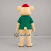 Custom Cream and Green Mouse Mascot Costume Adult Full Body Suit for Children's Events