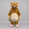 Custom Brown and Cream Rat Mascot Costume Adult Full Body Suit for Children's Events