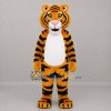 Custom Orange Black and White Tiger Mascot Costume Adult Full Body Suit for Zoo Events