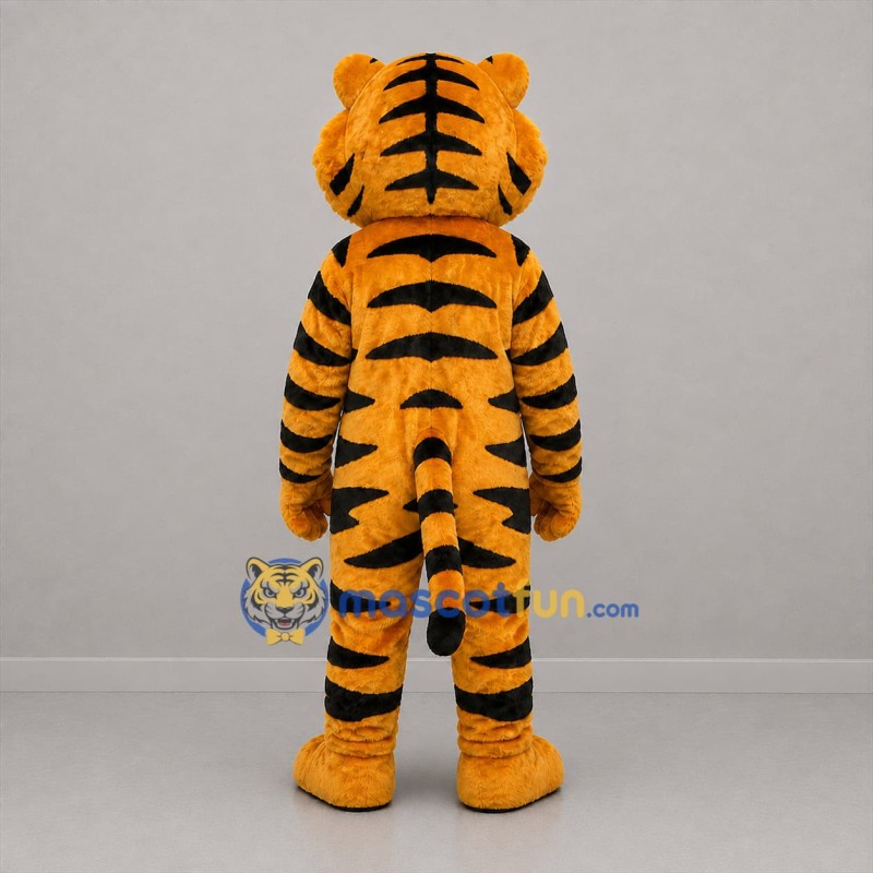 Custom Orange Black and White Tiger Mascot Costume Adult Full Body Suit for Zoo Events