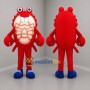 Custom Red and Cream Crab Mascot Costume Adult Full Body Suit for Seafood Promotions