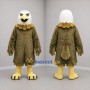 Custom Brown White and Yellow Bald Eagle Mascot Costume Adult Full Body Suit for Wildlife Events