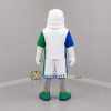 Custom White Blue and Green Eagle Mascot Costume Adult Full Body Suit for Sports Events