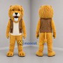 Custom Golden Brown and Tan Lion Mascot Costume Adult Full Body Suit for Adventure Events