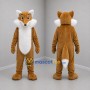 Custom Brown and White Fox Mascot Costume Adult Full Body Suit for Nature Events