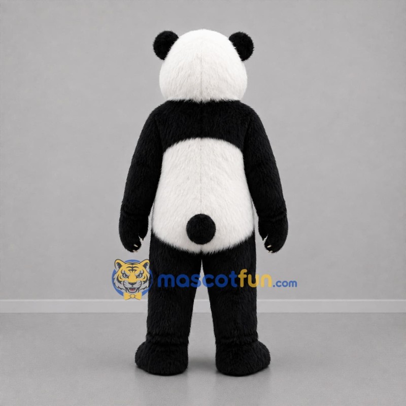 Custom Black and White Panda Mascot Costume Adult Full Body Suit for Wildlife Events