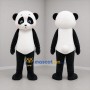 Custom Black and White Panda Mascot Costume Adult Full Body Suit for Zoo Events