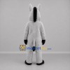 Custom Gray and Black Donkey Mascot Costume Adult Full Body Suit for Farm Events