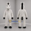 Custom Gray and Black Donkey Mascot Costume Adult Full Body Suit for Farm Events