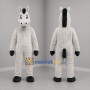 Custom Gray and Black Donkey Mascot Costume Adult Full Body Suit for Farm Events