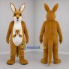 Custom Brown and White Kangaroo with Joey Mascot Costume Adult Full Body Suit for Wildlife Events