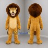 Custom Golden Brown Lion Mascot Costume Adult Full Body Suit for Zoo Events