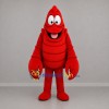 Custom Red Lobster Mascot Costume Adult Full Body Suit for Seafood Promotions