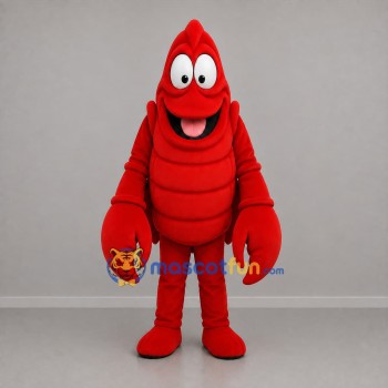 Custom Red Lobster Mascot Costume Adult Full Body Suit for Seafood Promotions