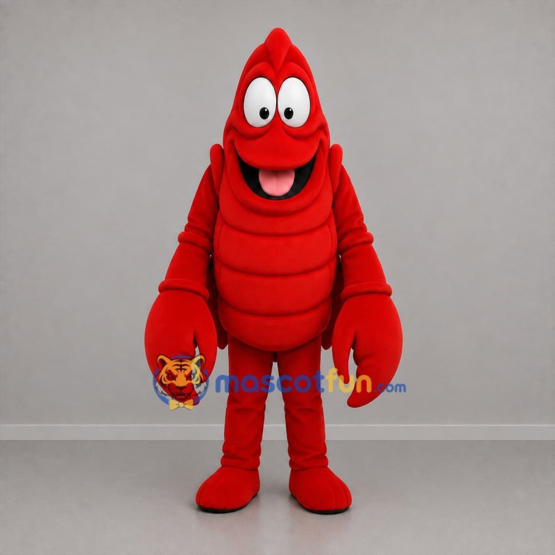 Custom Red Lobster Mascot Costume Adult Full Body Suit for Seafood Promotions