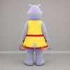 Custom Lavender and Yellow Hippo Girl Mascot Costume Adult Full Body Suit for Children's Events