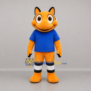 Custom Orange White and Blue Clownfish Mascot Costume Adult Full Body Suit for Ocean Events