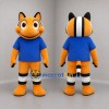 Custom Orange White and Blue Clownfish Mascot Costume Adult Full Body Suit for Ocean Events