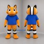 Custom Orange White and Blue Clownfish Mascot Costume Adult Full Body Suit for Ocean Events