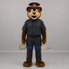 Custom Brown and Black Police Bear Mascot Costume Adult Full Body Suit for Community Events