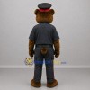 Custom Brown and Black Police Bear Mascot Costume Adult Full Body Suit for Community Events