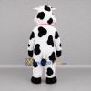 Custom Black and White Cow Mascot Costume Adult Full Body Suit for Farm Events