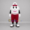Custom White and Burgundy Baseball Mascot Costume Adult Full Body Suit for Baseball Games