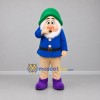 Custom Blue and Green Gnome Mascot Costume Adult Full Body Suit for Garden Events