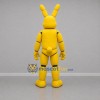 Custom Yellow Robot Rabbit Mascot Costume Adult Full Body Suit for Halloween Events