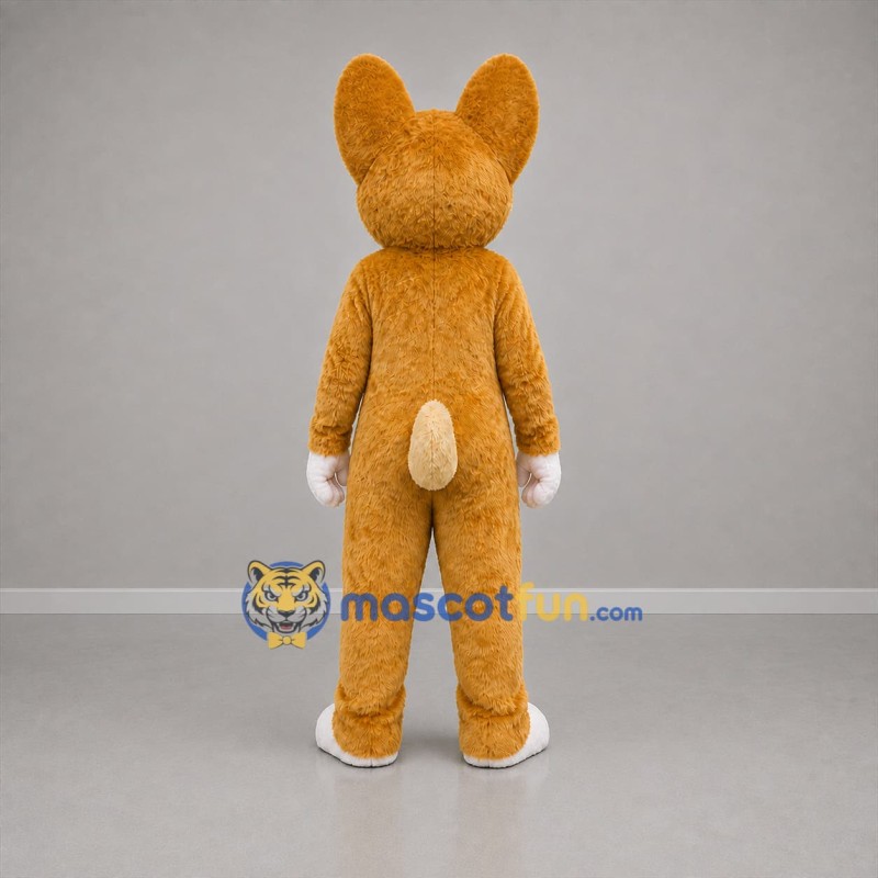 Custom Brown and Cream Rabbit Mascot Costume Adult Full Body Suit for Easter Events