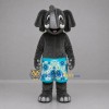 Custom Gray and Blue Beach Elephant Mascot Costume Adult Full Body Suit for Summer Events