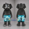 Custom Gray and Blue Beach Elephant Mascot Costume Adult Full Body Suit for Summer Events