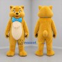 Custom Golden Yellow and Blue Cat Mascot Costume Adult Full Body Suit for Children's Events