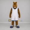 Custom Brown and White Basketball Horse Mascot Costume Adult Full Body Suit for Basketball Games