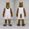 Custom Brown and White Basketball Horse Mascot Costume Adult Full Body Suit for Basketball Games