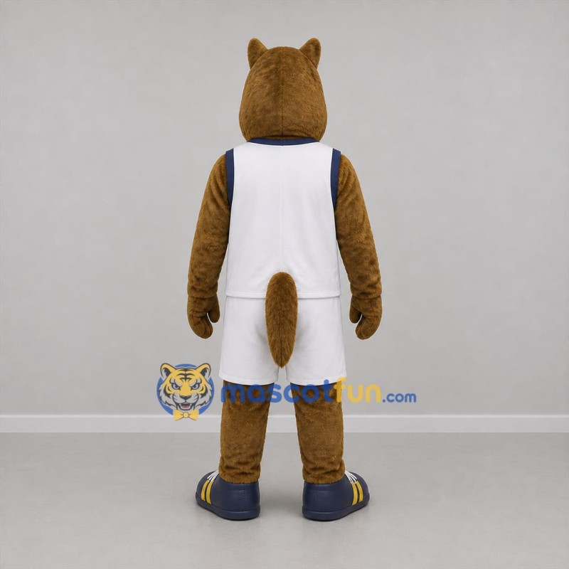 Custom Brown and White Basketball Horse Mascot Costume Adult Full Body Suit for Basketball Games