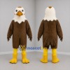 Custom Brown and White Bald Eagle Mascot Costume Adult Full Body Suit for Wildlife Events