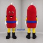 Custom Red and Yellow Fire Extinguisher Mascot Costume Adult Full Body Suit for Fire Safety Events