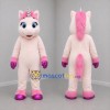 Custom Light Pink and Purple Unicorn Mascot Costume Adult Full Body Suit for Children's Parties