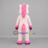 Custom Light Pink and Purple Unicorn Mascot Costume Adult Full Body Suit for Children's Parties