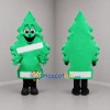 Custom Green and White Pine Tree Mascot Costume Adult Full Body Suit for Environmental Events
