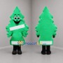 Custom Green and White Pine Tree Mascot Costume Adult Full Body Suit for Environmental Events