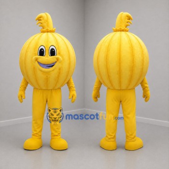 Custom Golden Yellow Onion Mascot Costume Adult Full Body Suit for Food Promotions