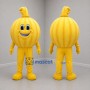 Custom Golden Yellow Onion Mascot Costume Adult Full Body Suit for Food Promotions
