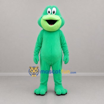 Custom Green Frog Mascot Costume Adult Full Body Suit for Nature Events